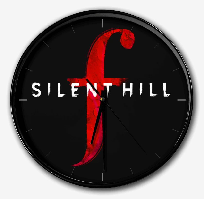 Reloj Negro de Silent Hill F Logo
