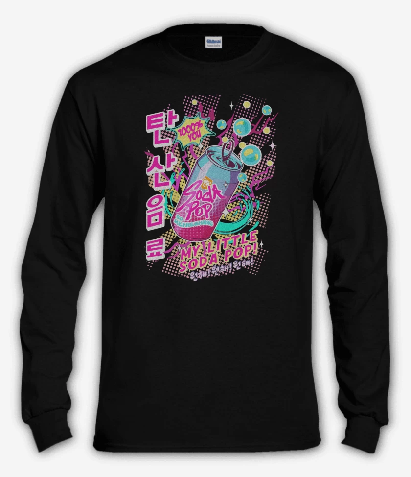 Polera manga larga Negro de Guerreras del Kpop Soda Pop