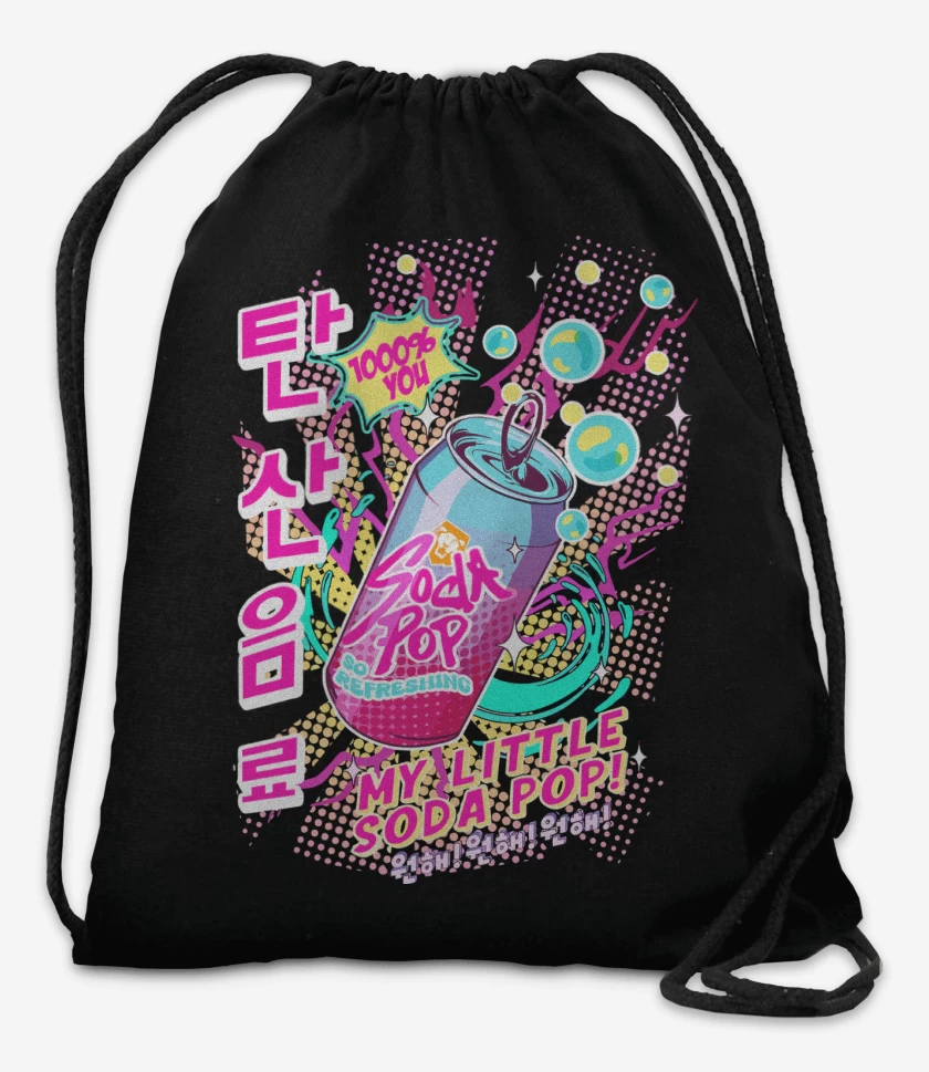 Mochila Negro de Guerreras del Kpop Soda Pop