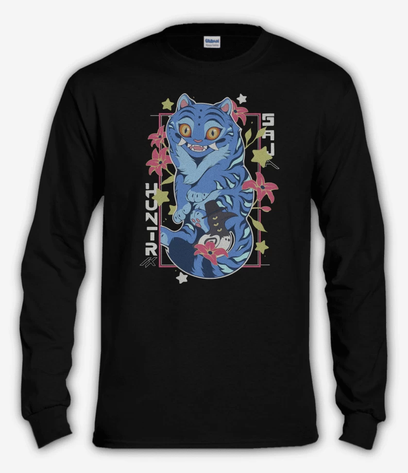 Polera manga larga Negro de Guerreras del Kpop Derpy & Sussie