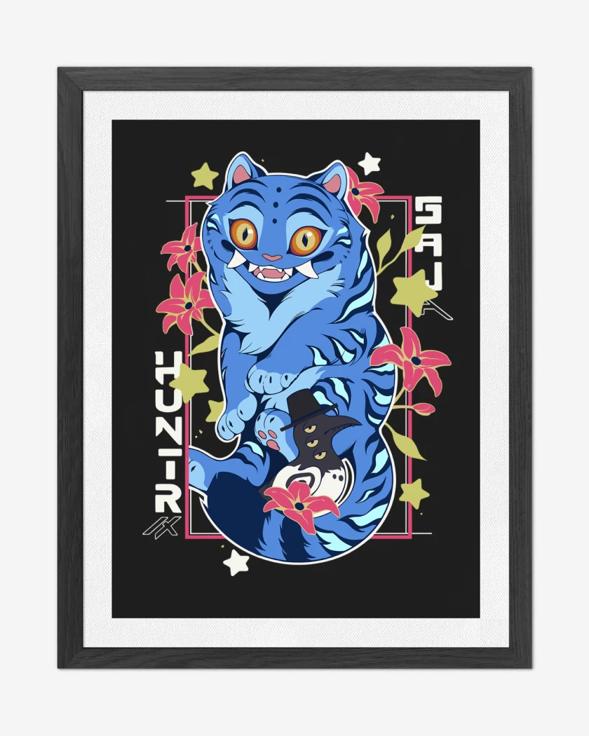 Cuadro decorativo Negro de Guerreras del Kpop Derpy & Sussie