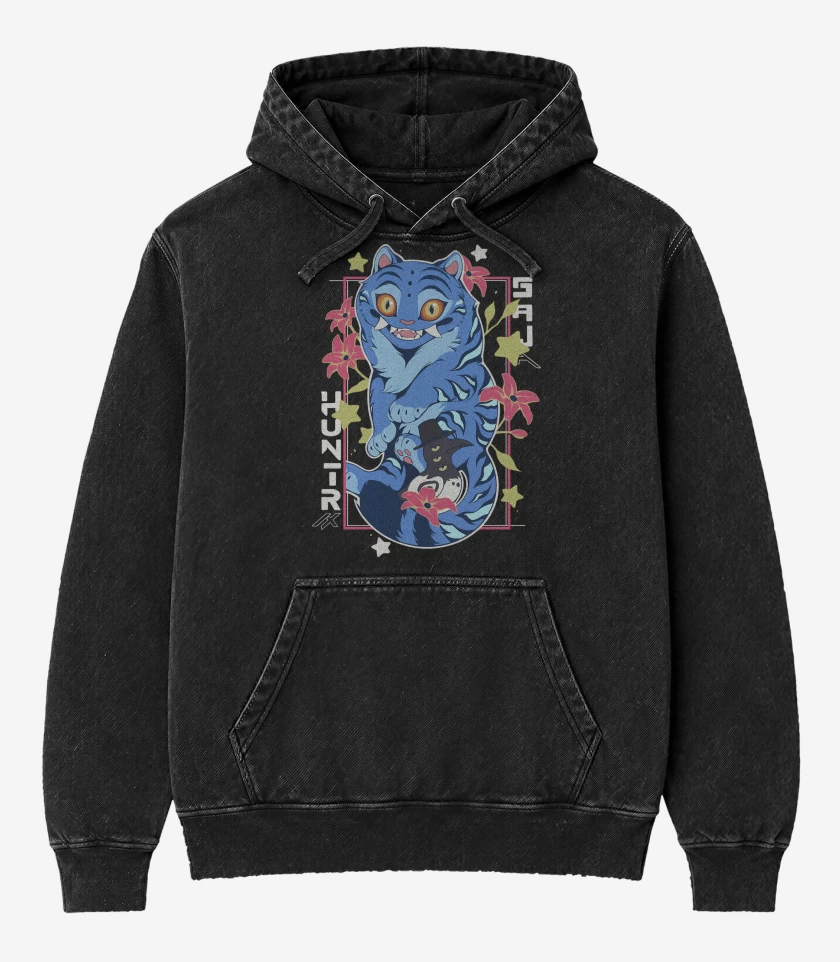Poleron Canguro Acid Wash Guerreras del Kpop Derpy & Sussie