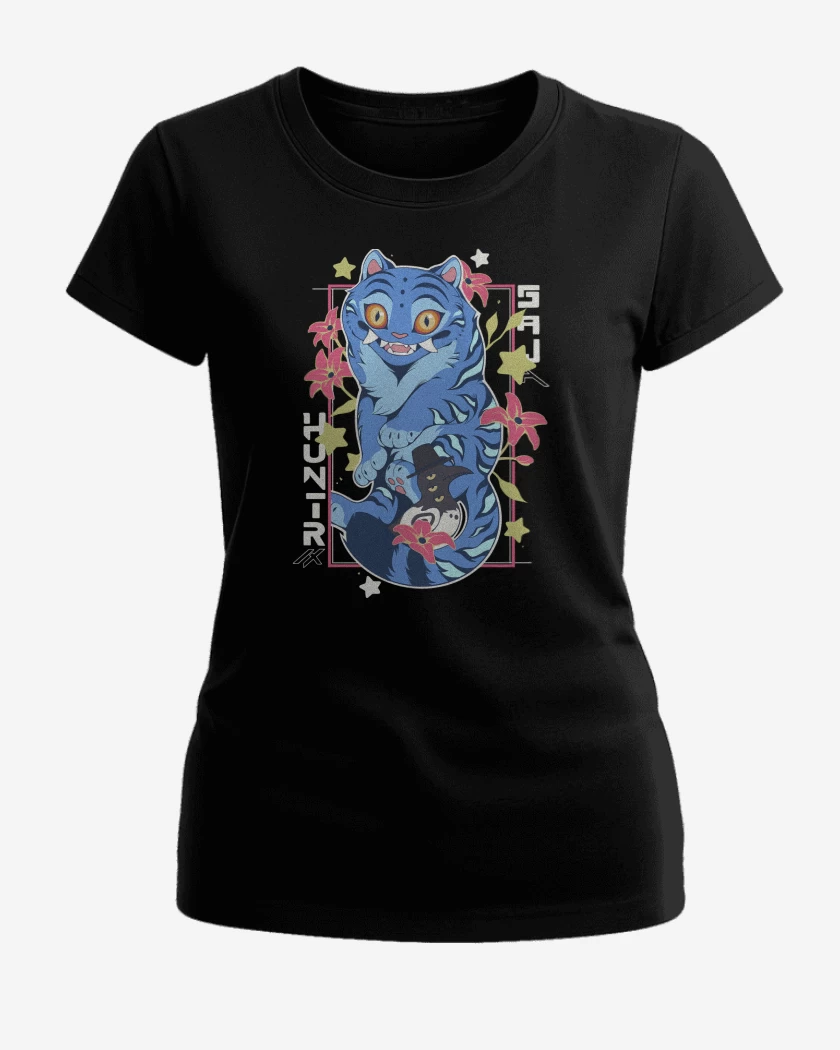 Polera de Mujer Negro de Guerreras del Kpop Derpy & Sussie