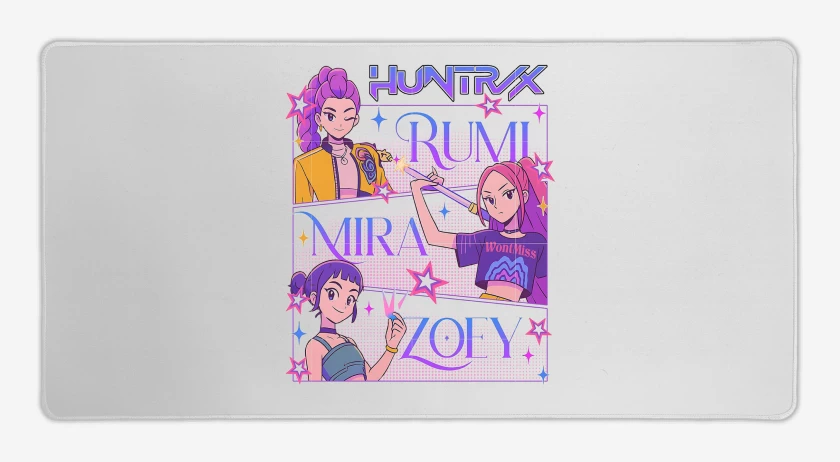 Mouse pad Gamer Guerreras del Kpop