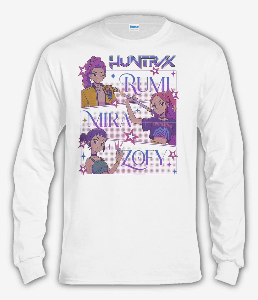 Polera manga larga Blanco de Guerreras del Kpop