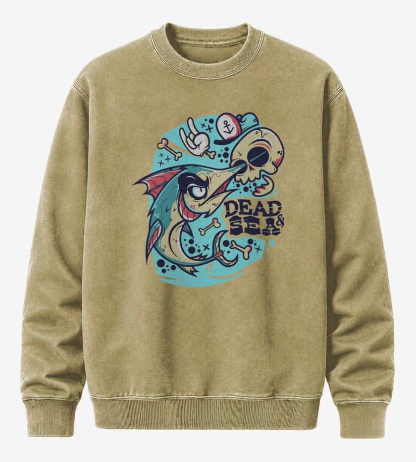 Poleron Polo Acid Wash Beige de Dead & sea