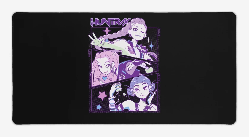 Mouse pad Gamer Guerreras del Kpop Huntrx