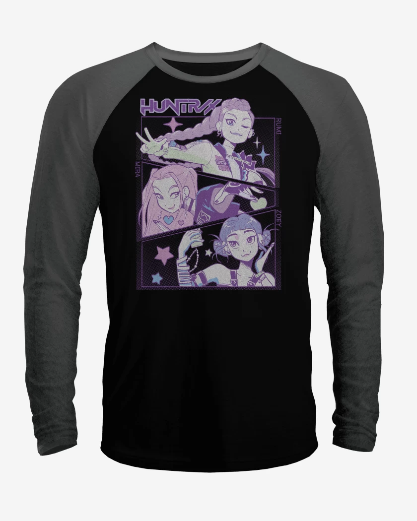 Polera Raglan Guerreras del Kpop Huntrx