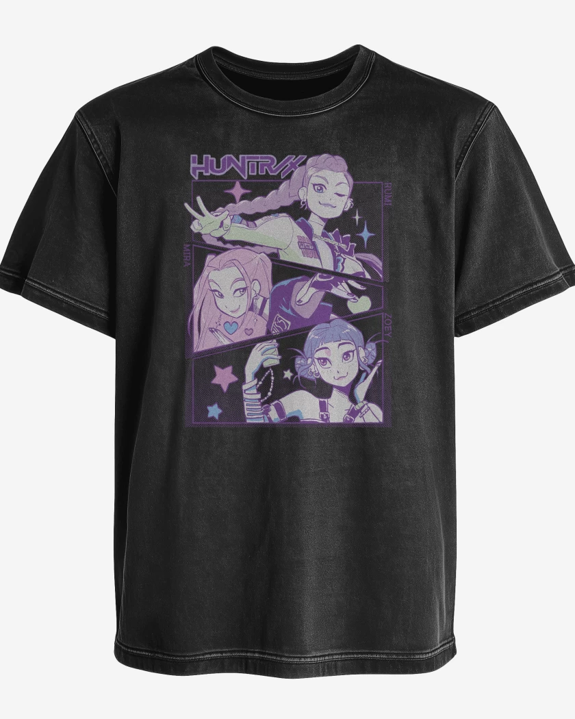 Polera desgastada Guerreras del Kpop Huntrx