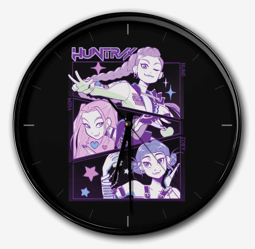Reloj Negro de Guerreras del Kpop Huntrx