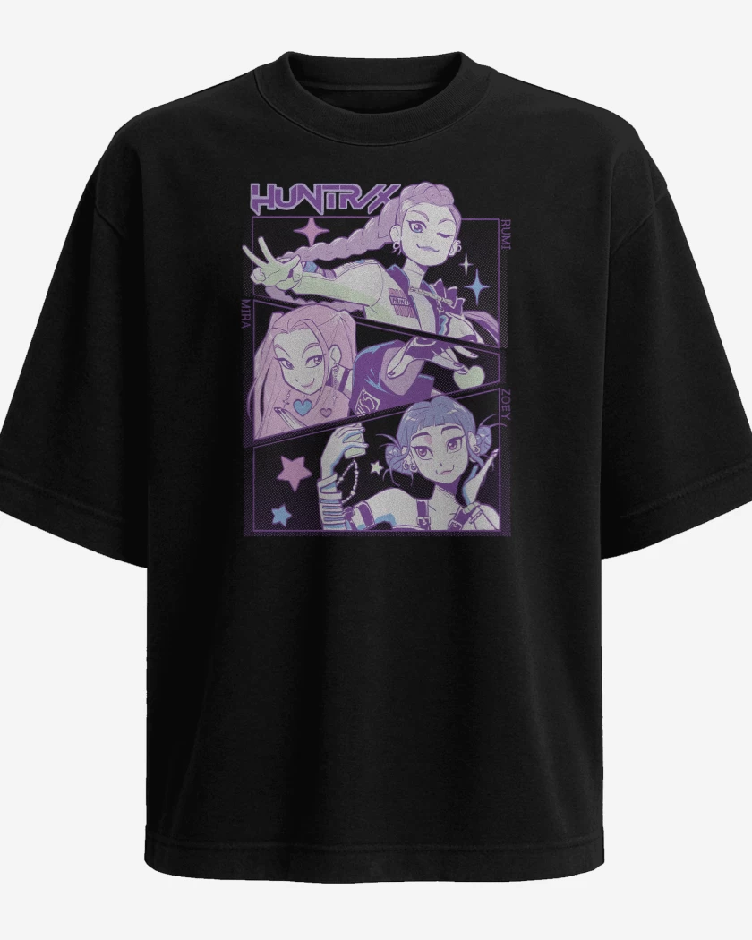 Polera Oversize Guerreras del Kpop Huntrx