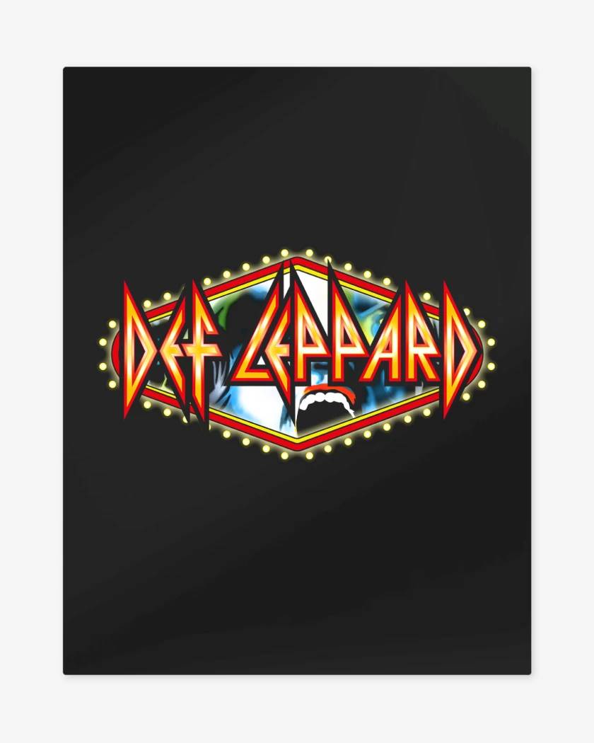 Print metalico Def Leppard Logo