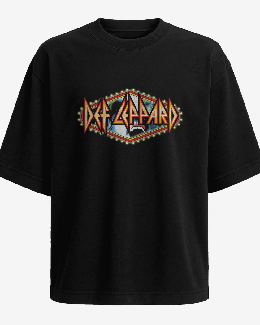 Polera Oversize Def Leppard Logo