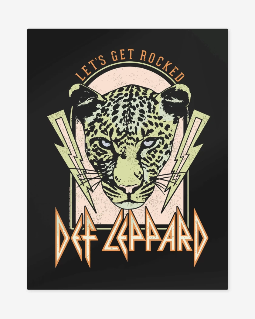 Print metalico Def Leppard Lets Get Rocked