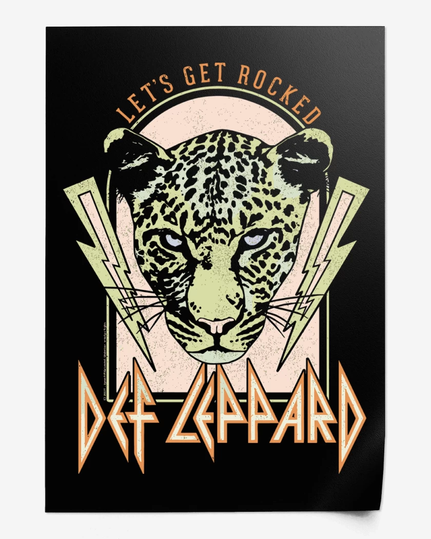 Print Def Leppard Lets Get Rocked