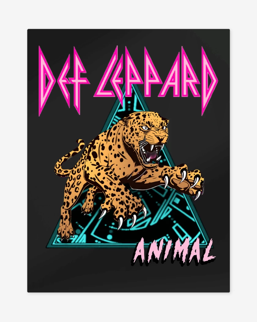 Print metalico Def Leppard Animal