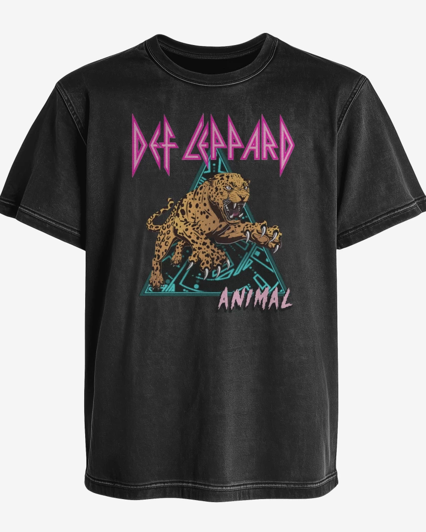 Polera desgastada Def Leppard Animal