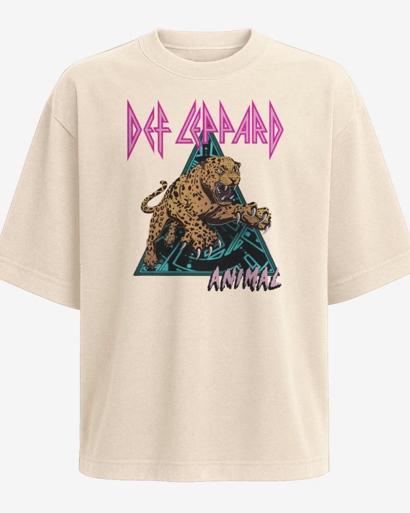 Polera Oversize Def Leppard Animal