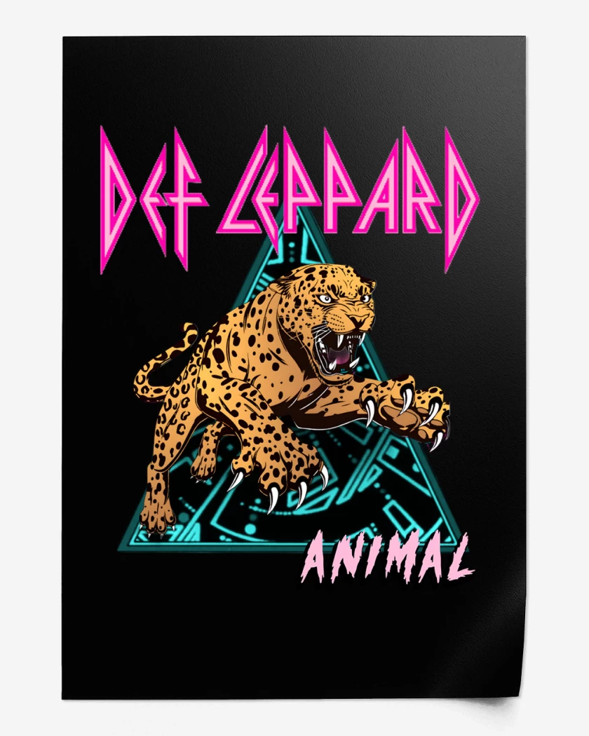 Print Def Leppard Animal