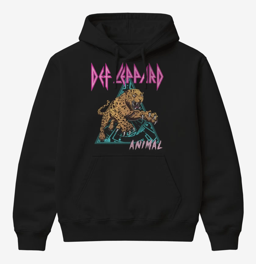 Poleron Canguro básico Def Leppard Animal