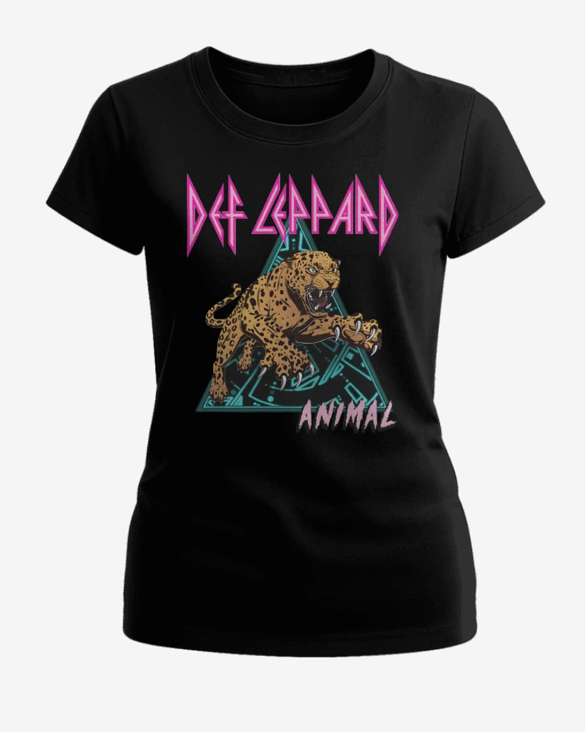Polera de Mujer Def Leppard Animal