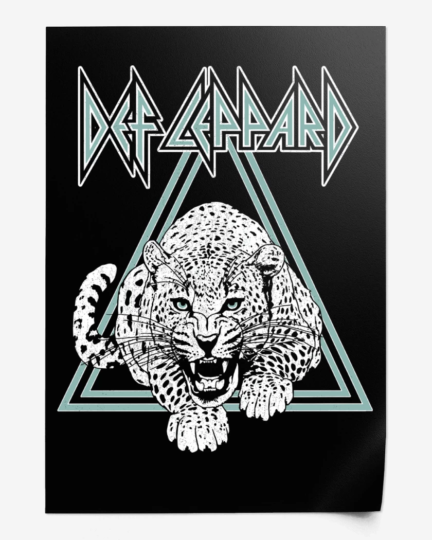 Print Def Leppard Leopardo