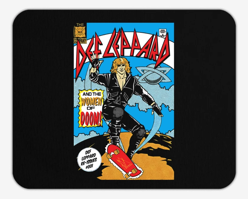 Mousepad Def Leppard Comic