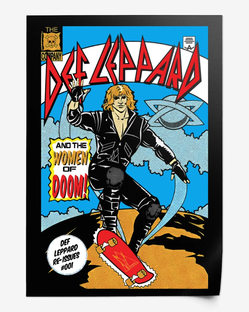Print Def Leppard Comic