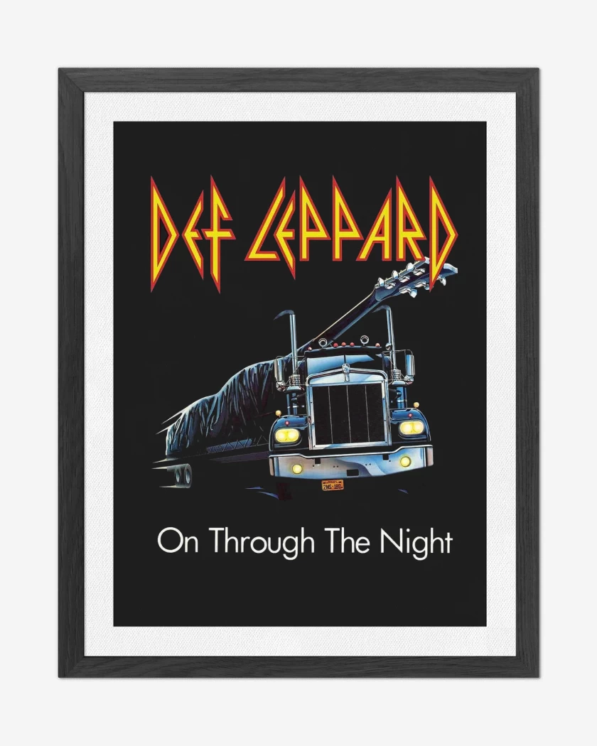 Cuadro decorativo Negro de Def Leppard On Through The Night