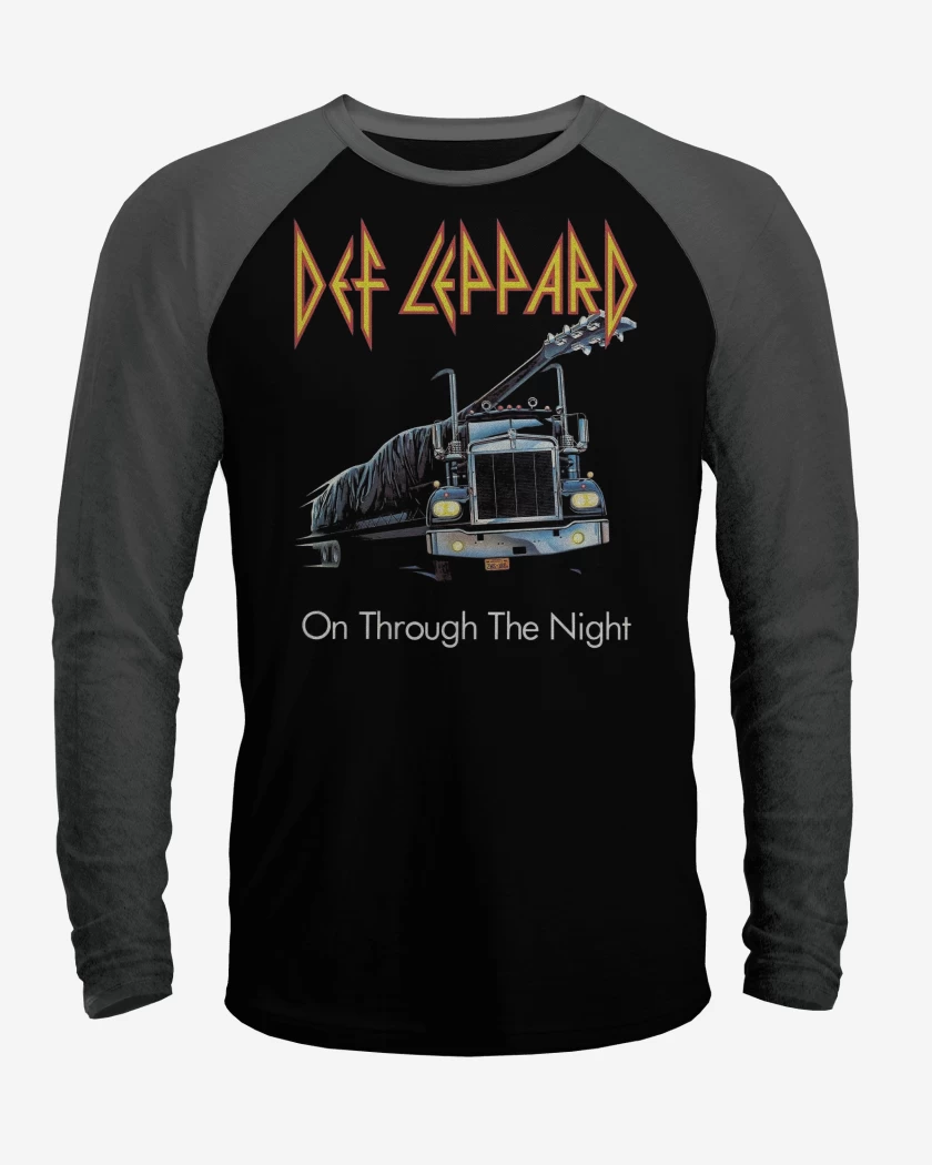 Polera Raglan Def Leppard On Through The Night