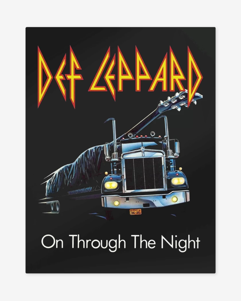 Print metalico Def Leppard On Through The Night
