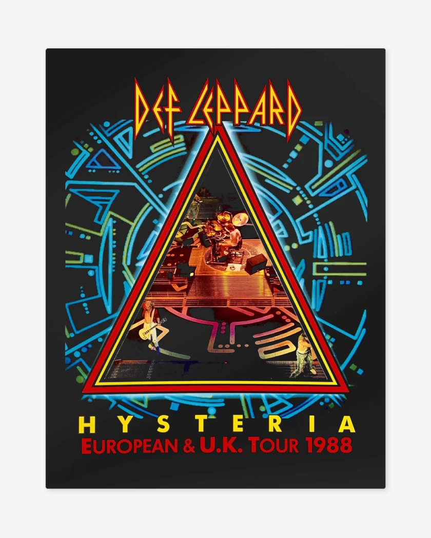 Print metalico Def Leppard European Tour