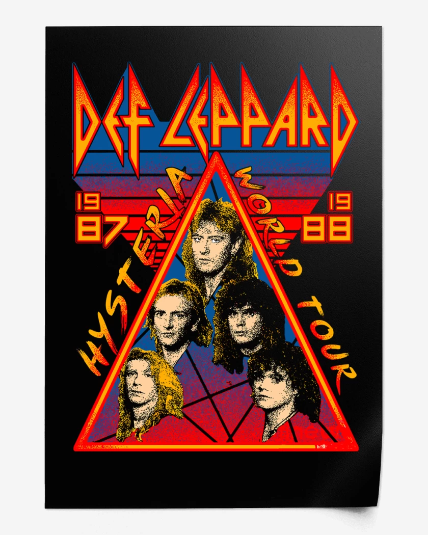 Print Def Leppard Hysteria Tour