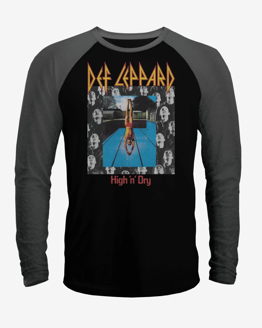 Polera Raglan Def Leppard High n Dry