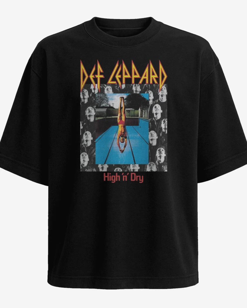 Polera Oversize Def Leppard High n Dry