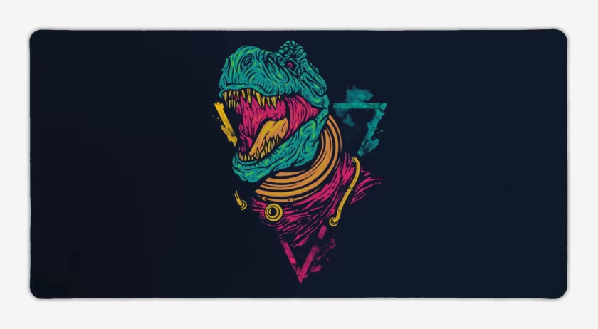 Mouse pad Gamer Azul Marino de Dino