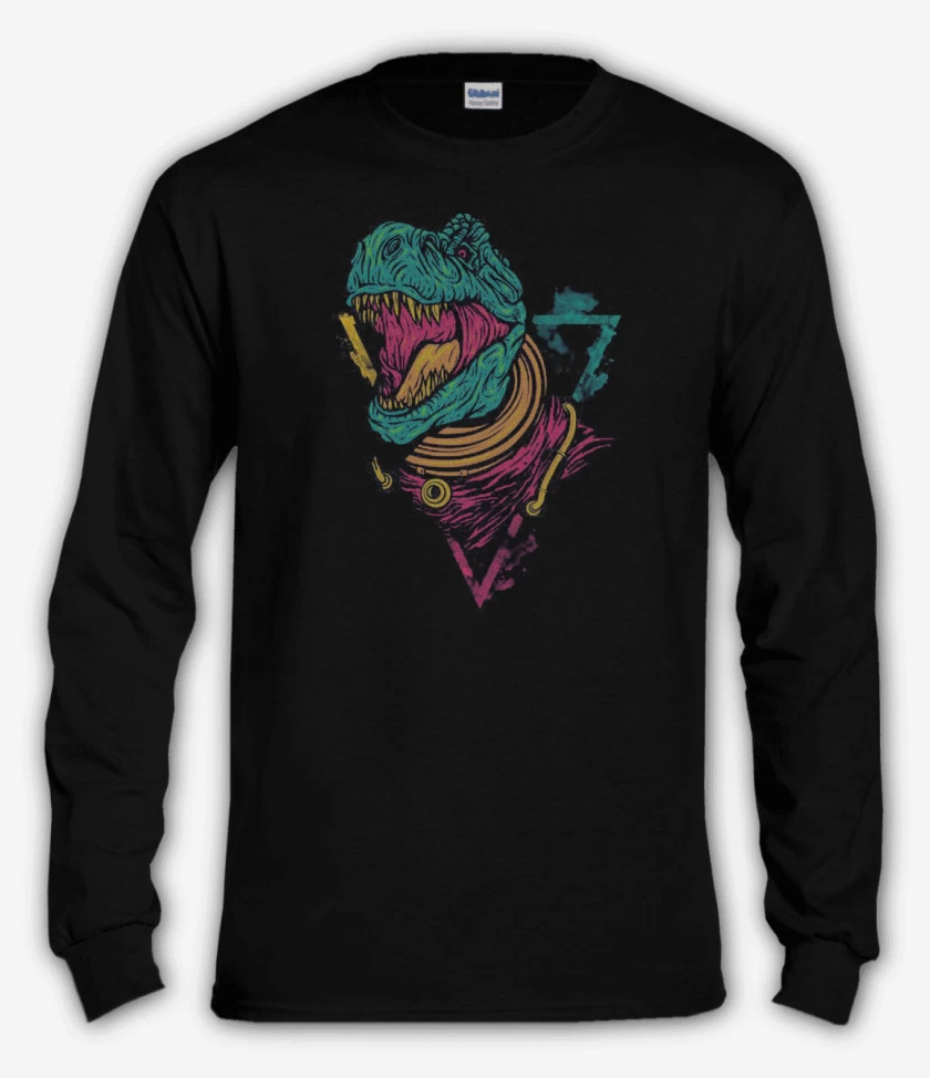 Polera manga larga Negro de Dino