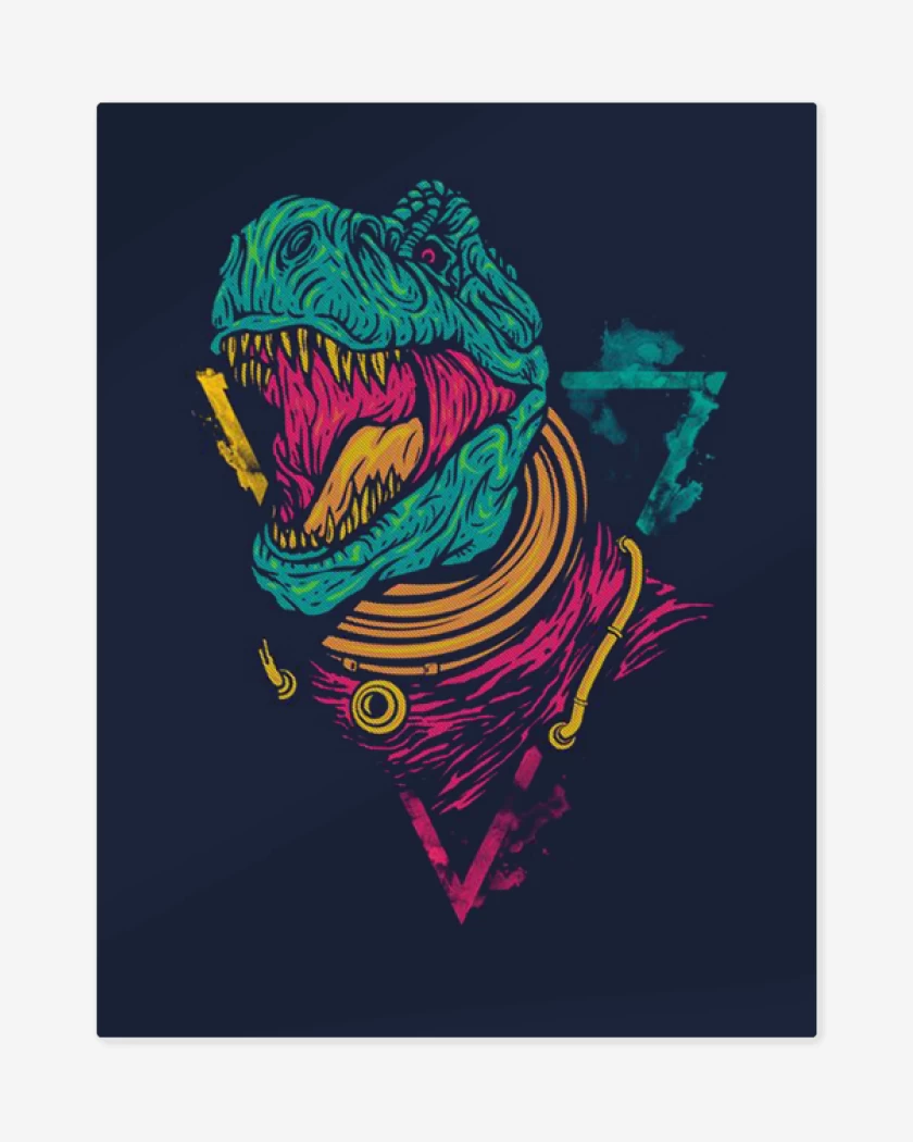 Print metalico Azul Marino de Dino