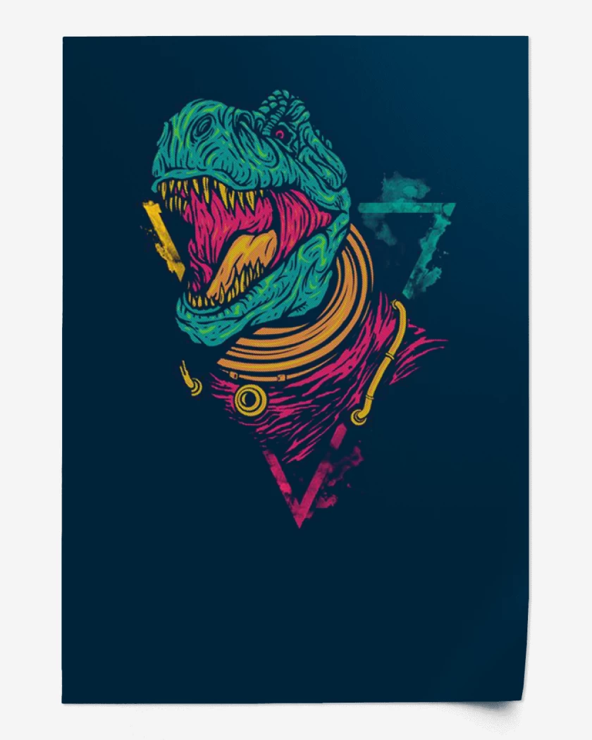 Print Azul Marino de Dino