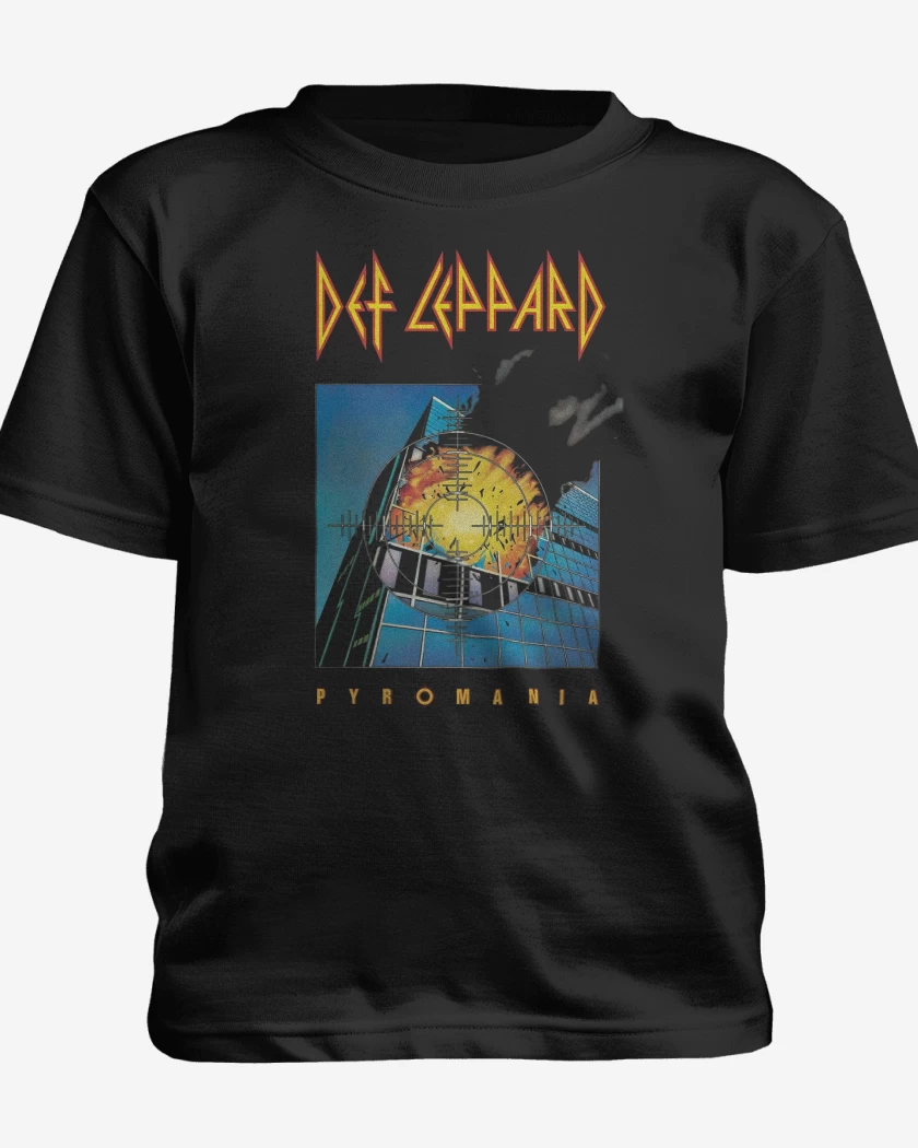 Polera de niño Def Leppad Pyromania