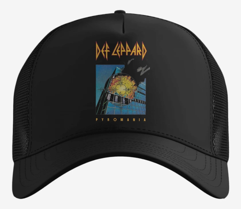 Gorro Negro de Def Leppad Pyromania