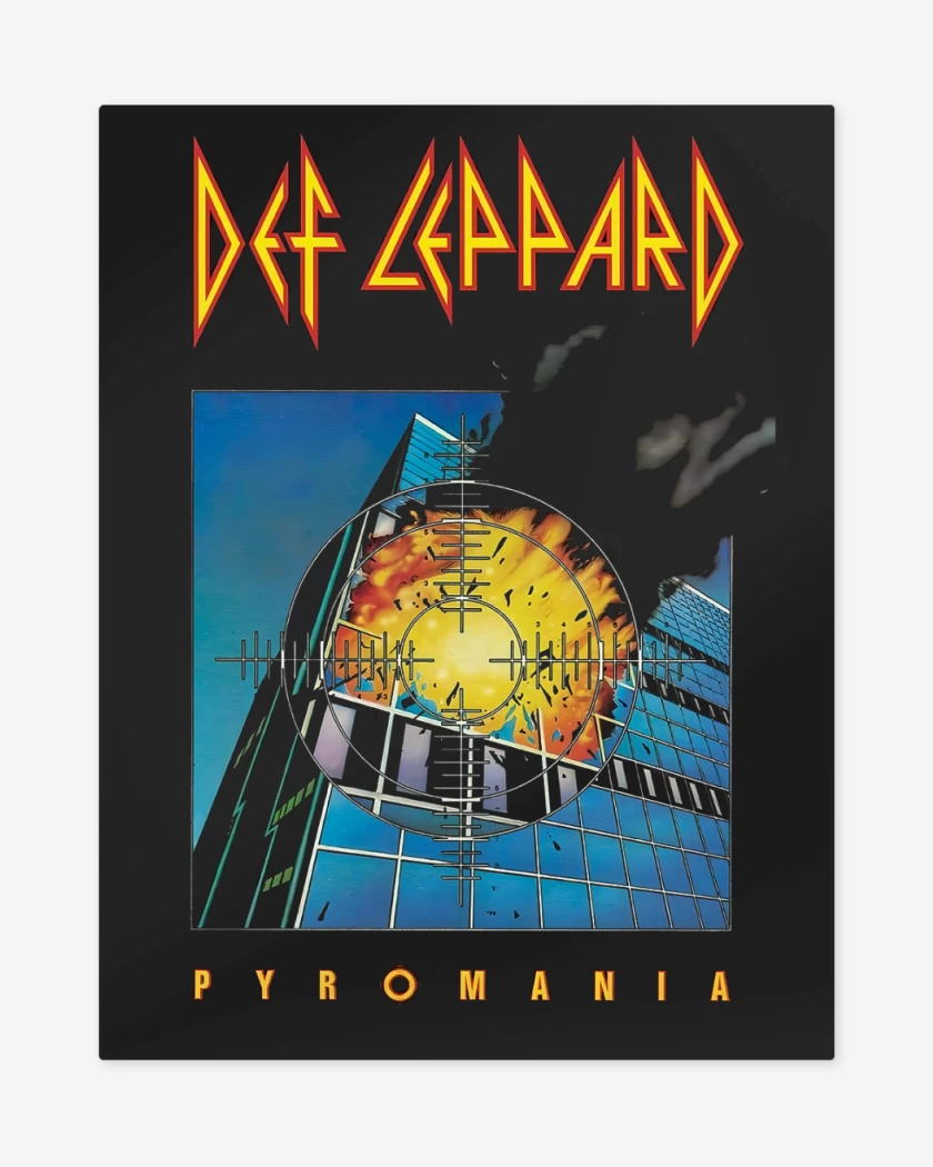 Print metalico Def Leppad Pyromania