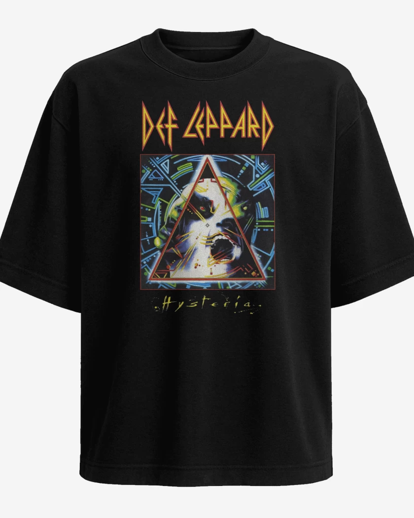 Polera Oversize Def Leppard Hysteria 