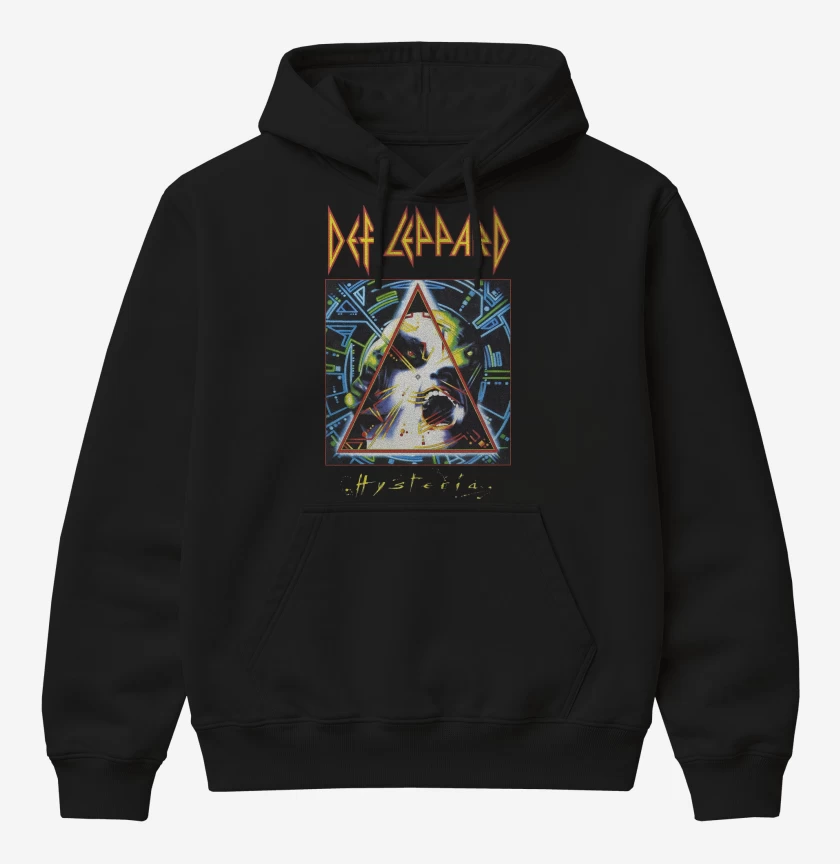 Poleron Canguro básico Def Leppard Hysteria 