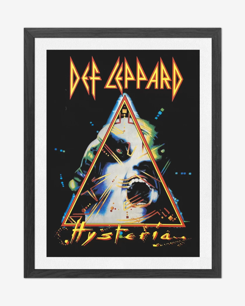 Cuadro decorativo Negro de Hysteria Def Leppard 