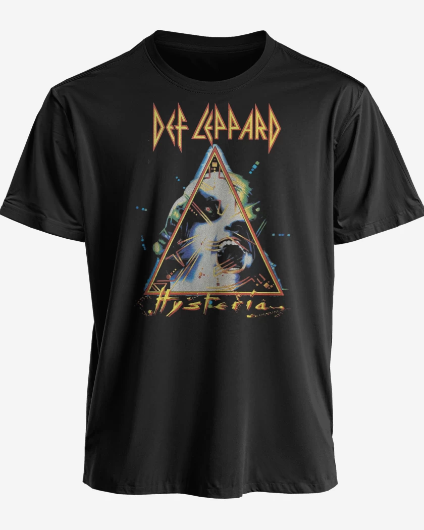 Polera premium Negro de Hysteria Def Leppard 