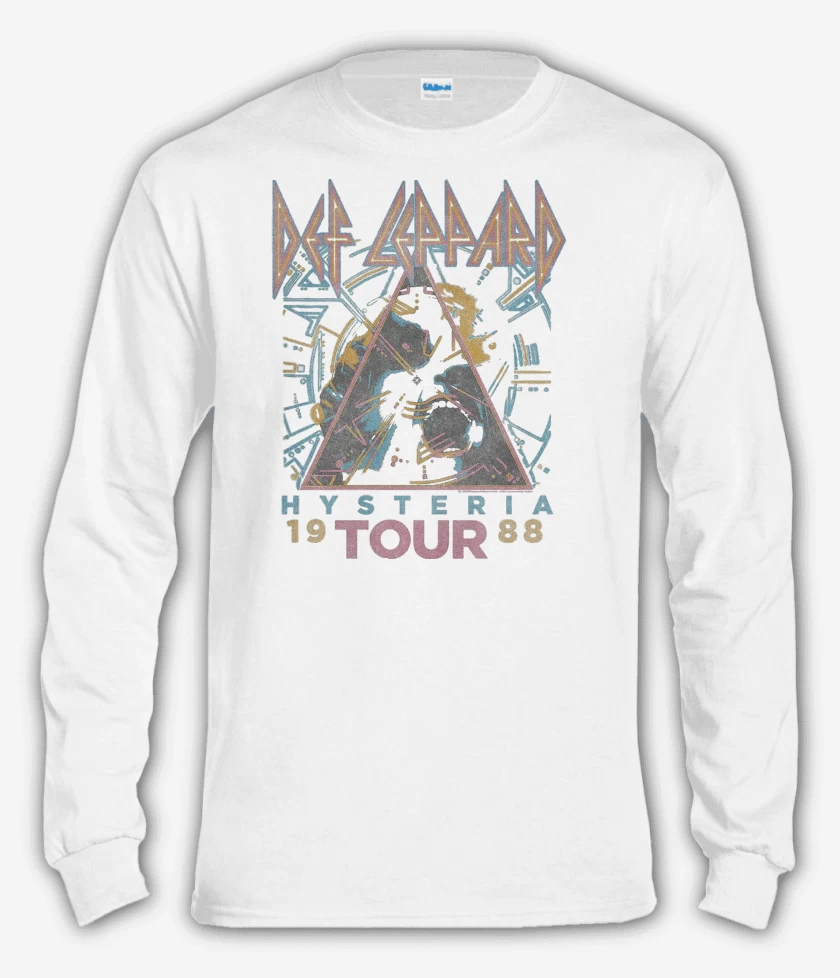 Polera manga larga Def Leppard Hysteria 1988