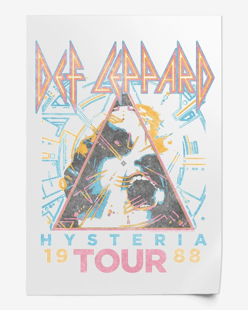Print Def Leppard Hysteria 1988