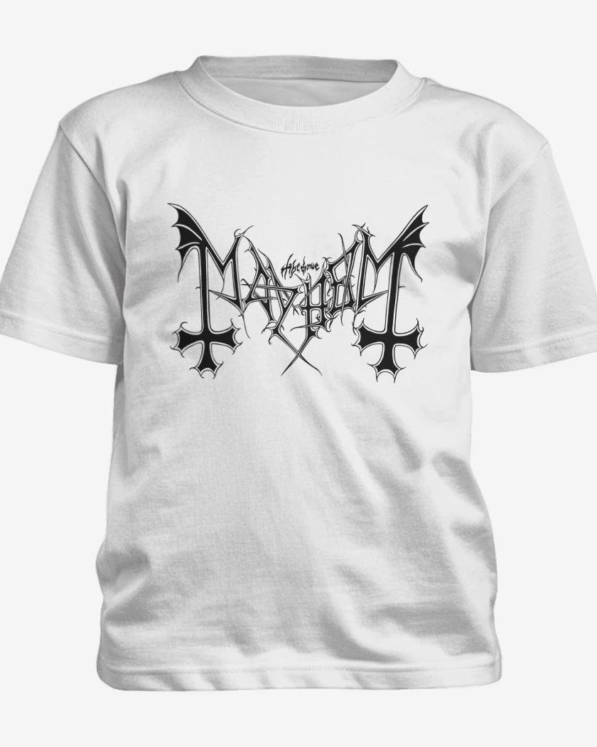 Polera de niño Blanco de Mayhem Logo N