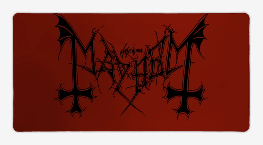 Mouse pad Gamer Rojo de Mayhem Logo N